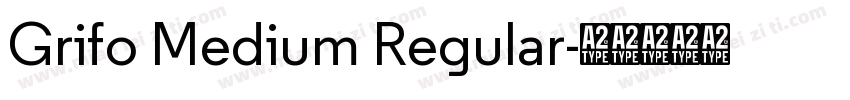 Grifo Medium Regular字体转换